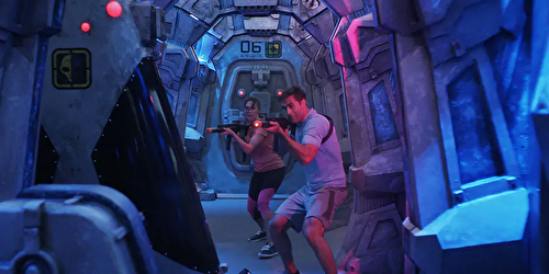 Experience laser tag in the middle of the ocean